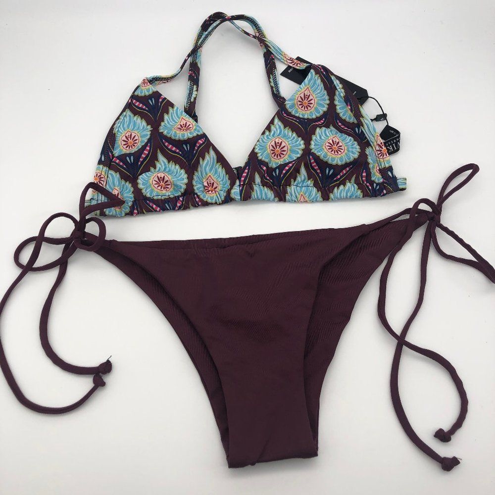 New Tavik Purple & Blue Bikini - Size XS
